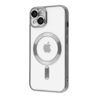 Чохол Metal Matte Case with Magnetic Ring for iPhone 13 Silver - цена, характеристики, отзывы, рассрочка, фото 1
