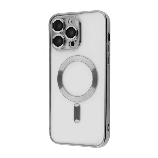 Чехол Metal Matte Case with Magnetic Ring for iPhone 13 Pro Silver - цена, характеристики, отзывы, рассрочка, фото 1
