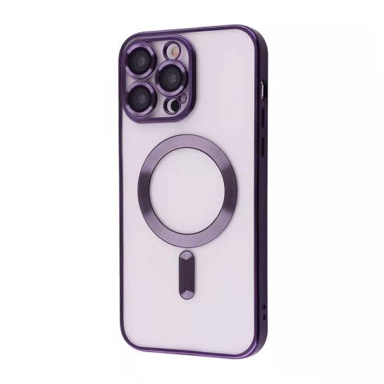 Чехол Metal Matte Case with Magnetic Ring for iPhone 13 Pro Deep Purple - цена, характеристики, отзывы, рассрочка, фото 1