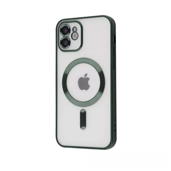 Чохол Metal Matte Case with Magnetic Ring for iPhone 13 Pro Max Dark Green - ціна, характеристики, відгуки, розстрочка, фото 1