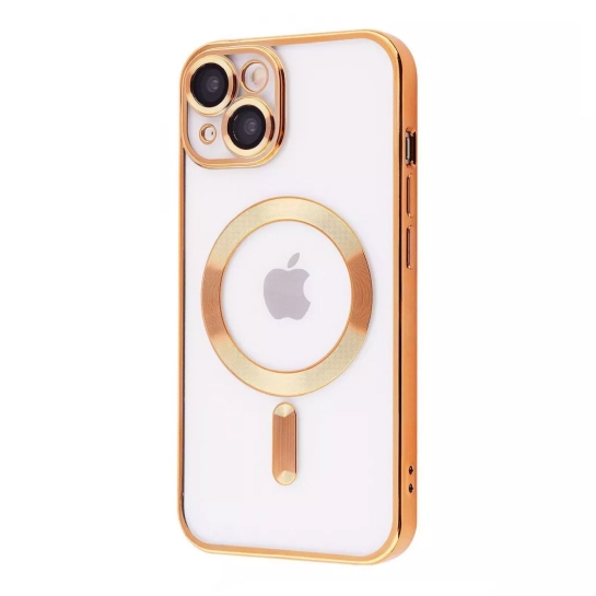 Чохол Metal Matte Case with Magnetic Ring for iPhone 14 Gold - ціна, характеристики, відгуки, розстрочка, фото 1