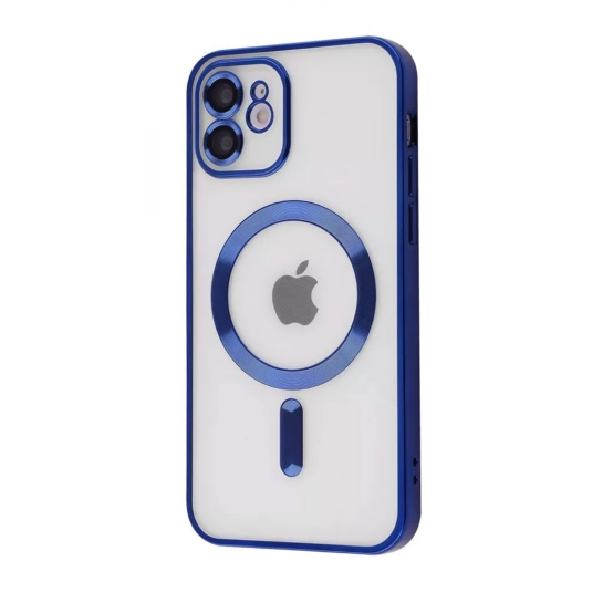 Чехол Metal Matte Case with Magnetic Ring for iPhone 14 Pro Midnight Blue