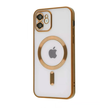 Чохол Metal Matte Case with Magnetic Ring for iPhone 14 Pro Gold - цена, характеристики, отзывы, рассрочка, фото 1