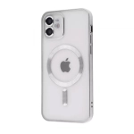 Чехол Metal Matte Case with Magnetic Ring for iPhone 14 Pro Silver