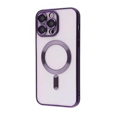 Чехол Metal Matte Case with Magnetic Ring for iPhone 14 Pro Max Deep Purple - цена, характеристики, отзывы, рассрочка, фото 1