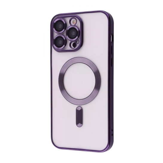 Чохол Metal Matte Case with Magnetic Ring for iPhone 14 Pro Max Deep Purple - ціна, характеристики, відгуки, розстрочка, фото 1