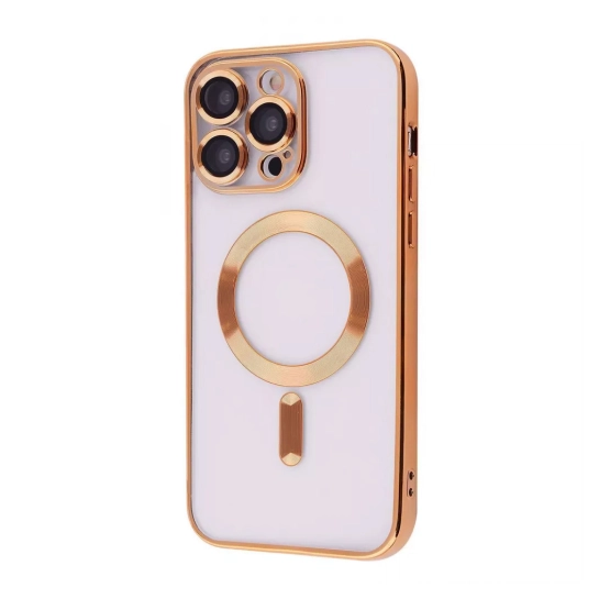 Чохол Metal Matte Case with Magnetic Ring for iPhone 14 Pro Max Gold