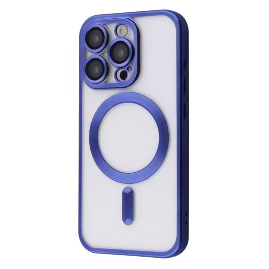 Чохол Metal Matte Case with Magnetic Ring for iPhone 15 Pro Max Blue Titanium - ціна, характеристики, відгуки, розстрочка, фото 1