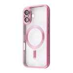 Чохол Metal Matte Case with Magnetic Ring for iPhone 16 Pink