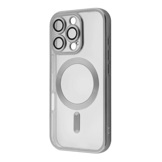 Чохол Metal Matte Case with Magnetic Ring for iPhone 16 Pro White Titanium - ціна, характеристики, відгуки, розстрочка, фото 1