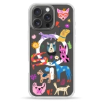 Чохол Pump Clear Case with MagSafe for iPhone 16 Pro Lovely Dogs