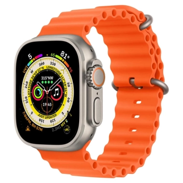 Б/У Смарт-часы Apple Watch Ultra + LTE 49mm Titanium Case with Orange Ocean Band (Отличное) - цена, характеристики, отзывы, рассрочка, фото 1