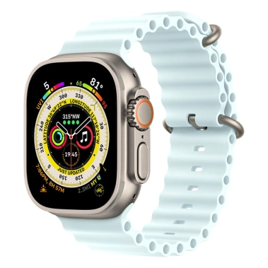 Б/У Смарт-часы Apple Watch Ultra + LTE 49mm Titanium Case with Ice Blue Ocean Band (Отличное) - цена, характеристики, отзывы, рассрочка, фото 1