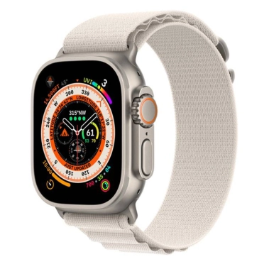 Б/У Смарт-часы Apple Watch Ultra + LTE 49mm Titanium Case with Large Starlight Alpine Loop (Идеальное) - цена, характеристики, отзывы, рассрочка, фото 1