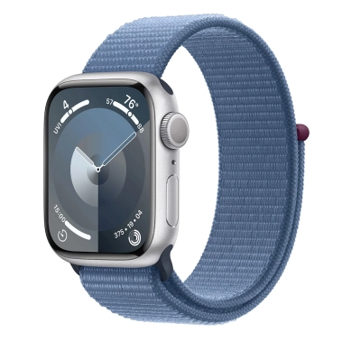 Б/У Смарт-часы Apple Watch 9 41mm Silver Aluminum Case with Winter Blue Sport Loop (Отличное) - цена, характеристики, отзывы, рассрочка, фото 1