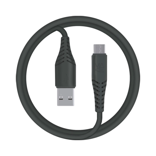 Кабель MAKE USB to MicroUSB 2.4A 1м PVC Black