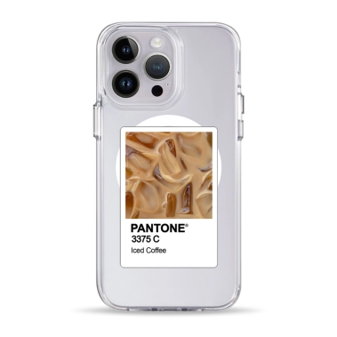 Чехол Pump Clear Case with MagSafe for iPhone 14 Pro Max PANTONE Iced Coffee - цена, характеристики, отзывы, рассрочка, фото 1