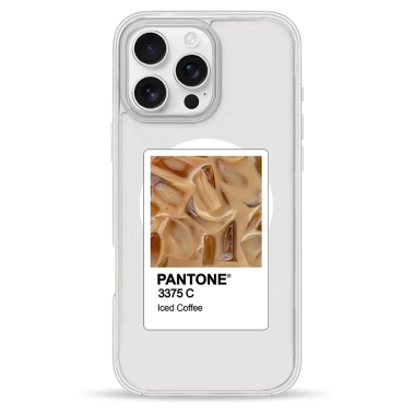 Чохол Pump Clear Case with MagSafe for iPhone 16 Pro Max PANTONE Iced Coffee - цена, характеристики, отзывы, рассрочка, фото 1