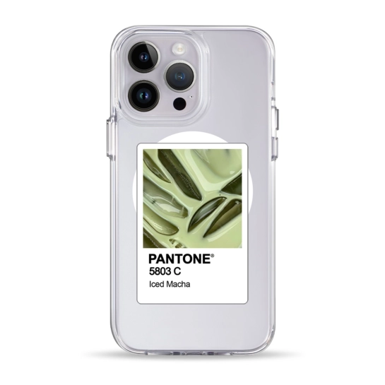 Чехол Pump Clear Case with MagSafe for iPhone 14 Pro Max PANTONE Iced Macha