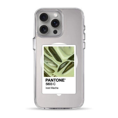 Чехол Pump Clear Case with MagSafe for iPhone 15 Pro Max PANTONE Iced Macha - цена, характеристики, отзывы, рассрочка, фото 1