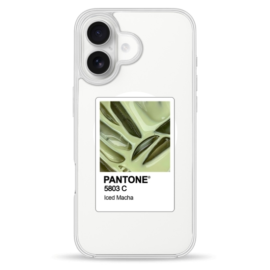 Чохол Pump Clear Case with MagSafe for iPhone 16 PANTONE Iced Macha - ціна, характеристики, відгуки, розстрочка, фото 1