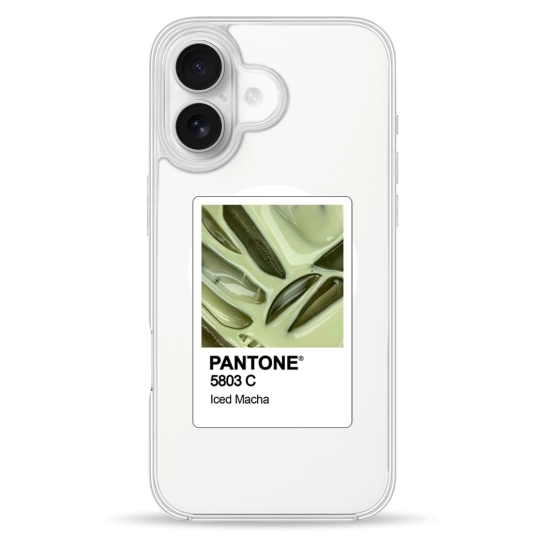 Чехол Pump Clear Case with MagSafe for iPhone 16 PANTONE Iced Macha