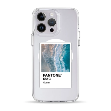 Чохол Pump Clear Case with MagSafe for iPhone 14 Pro PANTONE Ocean - цена, характеристики, отзывы, рассрочка, фото 1