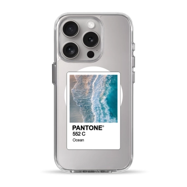 Чохол Pump Clear Case with MagSafe for iPhone 15 Pro PANTONE Ocean - цена, характеристики, отзывы, рассрочка, фото 1