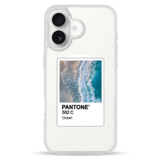 Чохол Pump Clear Case with MagSafe for iPhone 16 PANTONE Ocean - ціна, характеристики, відгуки, розстрочка, фото 1