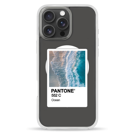 Чехол Pump Clear Case with MagSafe for iPhone 16 Pro PANTONE Ocean - цена, характеристики, отзывы, рассрочка, фото 1