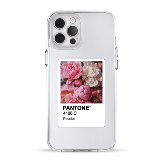 Чохол Pump Clear Case for iPhone 12 Pro Max PANTONE Peonies