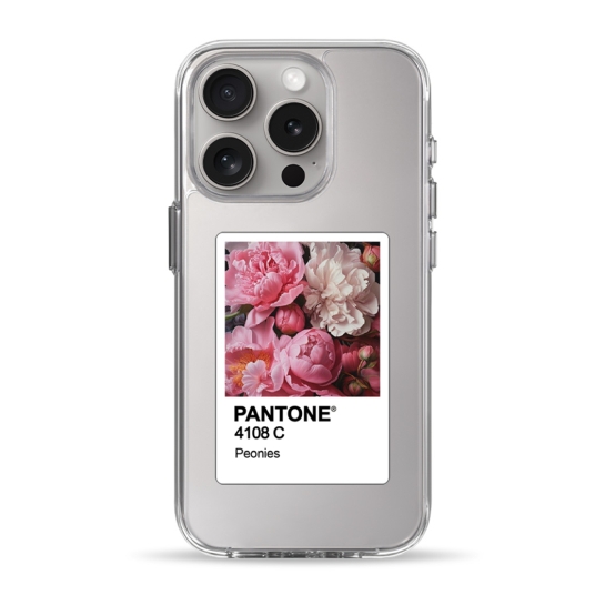 Чехол Pump Clear Case for iPhone 15 Pro PANTONE Peonies - цена, характеристики, отзывы, рассрочка, фото 1