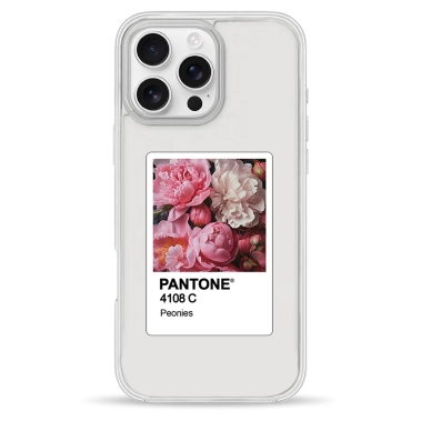 Чохол Pump Clear Case for iPhone 16 Pro Max PANTONE Peonies - цена, характеристики, отзывы, рассрочка, фото 1