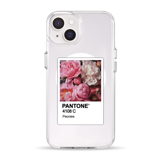Чохол Pump Clear Case with MagSafe for iPhone 14 PANTONE Peonies - ціна, характеристики, відгуки, розстрочка, фото 1