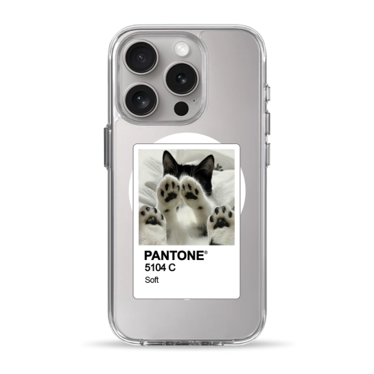 Чехол Pump Clear Case with MagSafe for iPhone 15 Pro PANTONE Soft