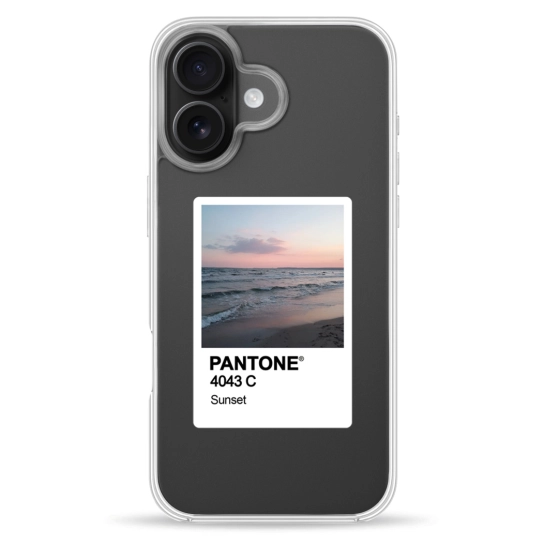 Чехол Pump Clear Case for iPhone 16 PANTONE Sunset