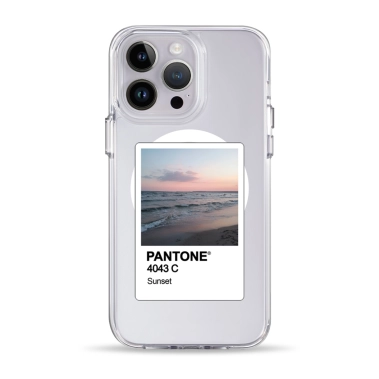 Чохол Pump Clear Case with MagSafe for iPhone 14 Pro Max PANTONE Sunset - цена, характеристики, отзывы, рассрочка, фото 1