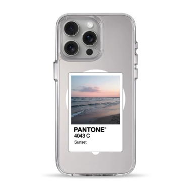 Чохол Pump Clear Case with MagSafe for iPhone 15 Pro Max PANTONE Sunset - цена, характеристики, отзывы, рассрочка, фото 1