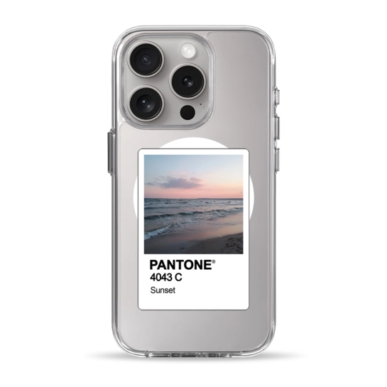 Чохол Pump Clear Case with MagSafe for iPhone 15 Pro PANTONE Sunset