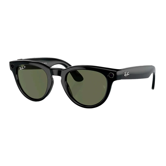 Смарт-очки Ray-Ban Meta Headliner - Shiny Black Frame with Green Lenses (RW4009 601/9A 50)