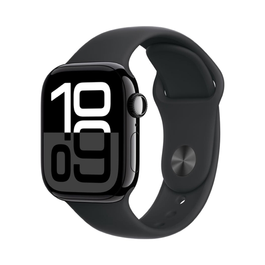 Б/У Смарт-часы Apple Watch 10 46mm Jet Black Aluminium Case with Black Sport Band (Идеальное) - цена, характеристики, отзывы, рассрочка, фото 1