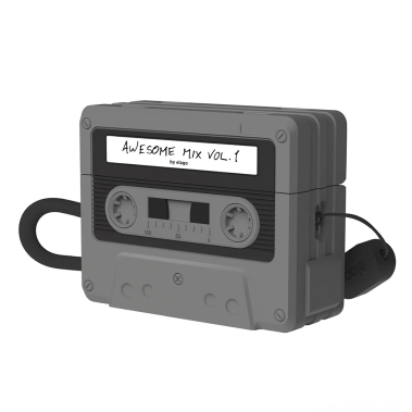 Чехол Elago Cassette Tape Case Black for Airpods Pro 2nd Gen Grey (EAPP2TAPE-BK+STR-BK) - цена, характеристики, отзывы, рассрочка, фото 1