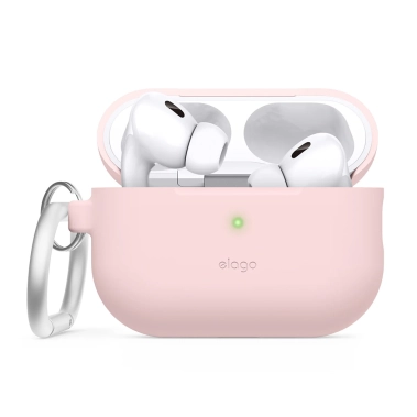 Чехол Elago Silicone Hang Case for Airpods Pro 2nd Gen Lovely Pink (EAPP2CSC-ORHA-LPK) - цена, характеристики, отзывы, рассрочка, фото 1