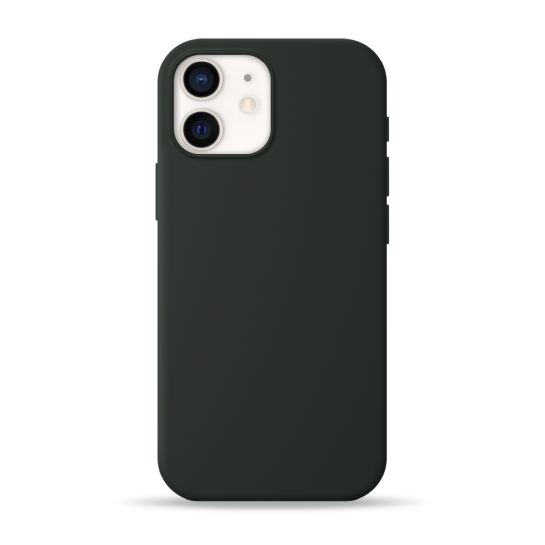 Чехол Pump Silicone Case with MagSafe for iPhone 12/12 Pro Black - цена, характеристики, отзывы, рассрочка, фото 1