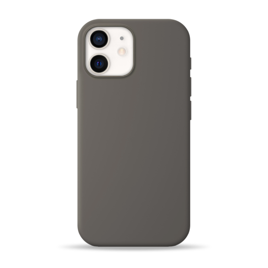 Чехол Pump Silicone Case with MagSafe for iPhone 12/12 Pro Dark Gray - цена, характеристики, отзывы, рассрочка, фото 1