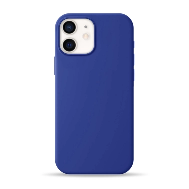 Чехол Pump Silicone Case with MagSafe for iPhone 12/12 Pro Blue - цена, характеристики, отзывы, рассрочка, фото 1