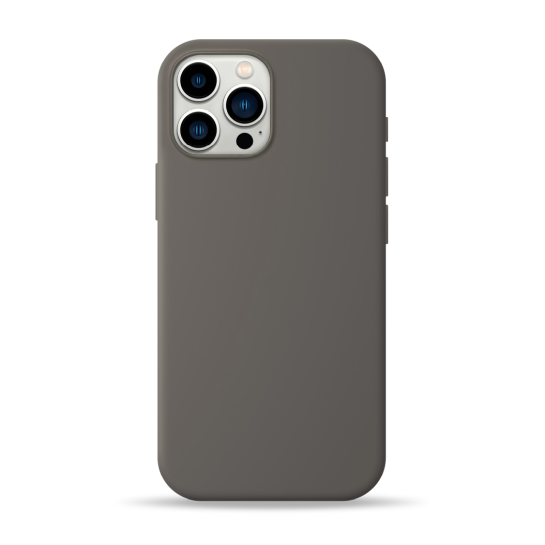 Чехол Pump Silicone Case with MagSafe for iPhone 12 Pro Max Dark Gray - цена, характеристики, отзывы, рассрочка, фото 1