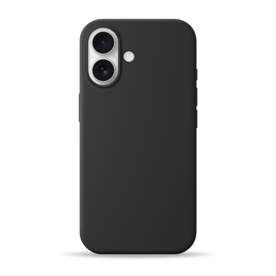 Чехол Pump Silicone Case with MagSafe for iPhone 16 Black - цена, характеристики, отзывы, рассрочка, фото 1