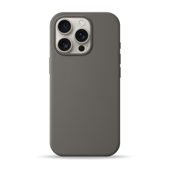 Чехол Pump Silicone Case with MagSafe for iPhone 16 Pro Dark Gray - цена, характеристики, отзывы, рассрочка, фото 1
