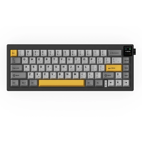 Беспроводная механическая клавиатура Ajazz AK650 Flying Fish Switch - Black (AK650-FF-BGY)